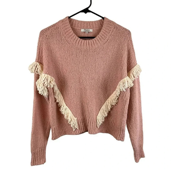 Madewell Sweaters - Madewell Montford Fringe Pullover Sweater XS New